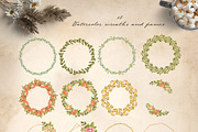 Dark vintage. Watercolor autumn set, an Object Graphic by JuliaBadeeva (Thumbnail 9 of 12)