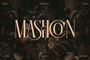 Mashcon || Stylish Serif Font