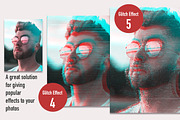 Glitch Effect Set for Photoshop., a Layer Style Add-On by ClipArtRoom (Thumbnail 5 of 7)