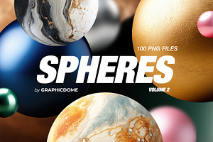 100 Spheres - High-res PNGs Vol.2