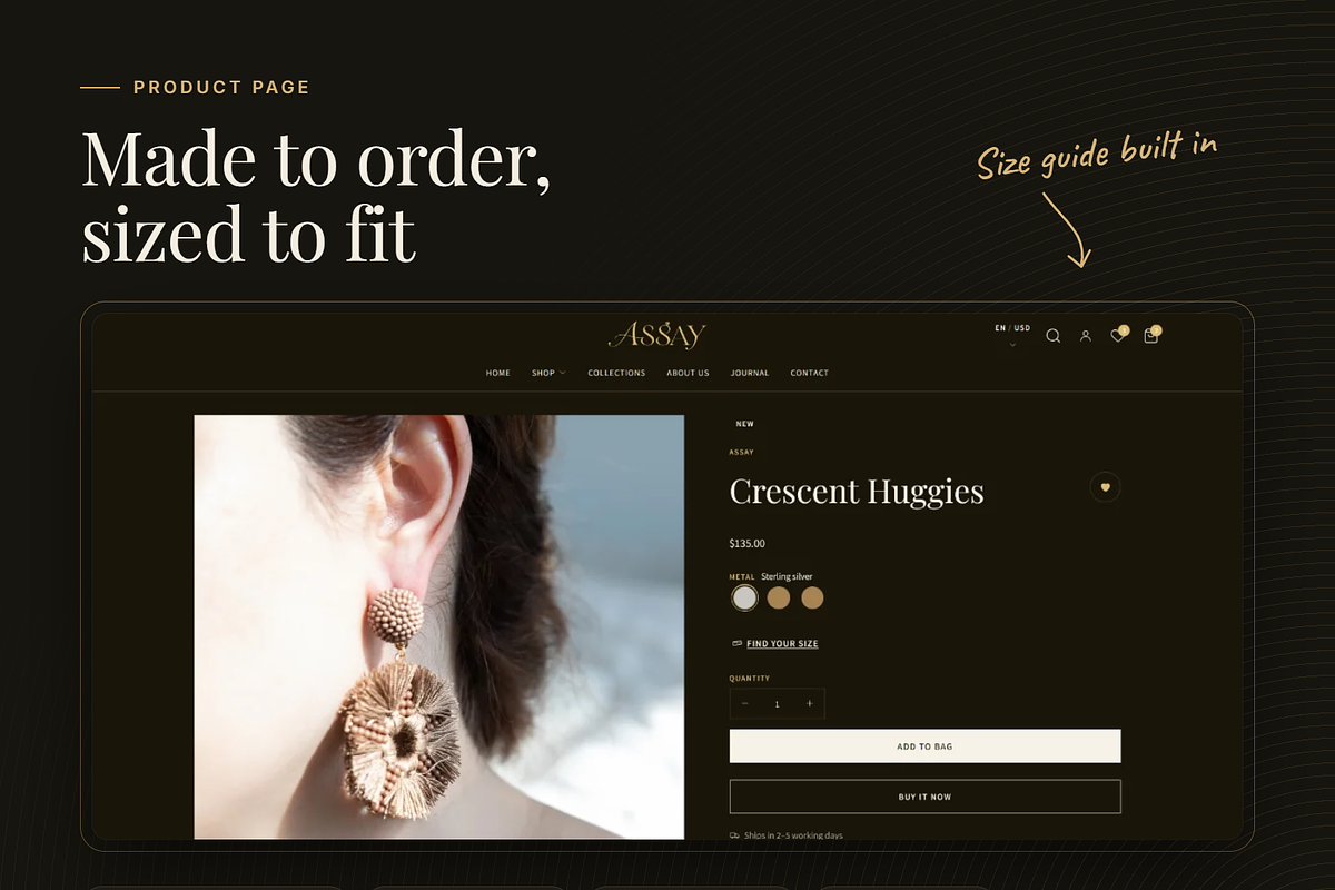 Assay – Jewelry Shopify Theme OS 2.0, a Shopify Template by ArslanAli (Photo 6 of 6)