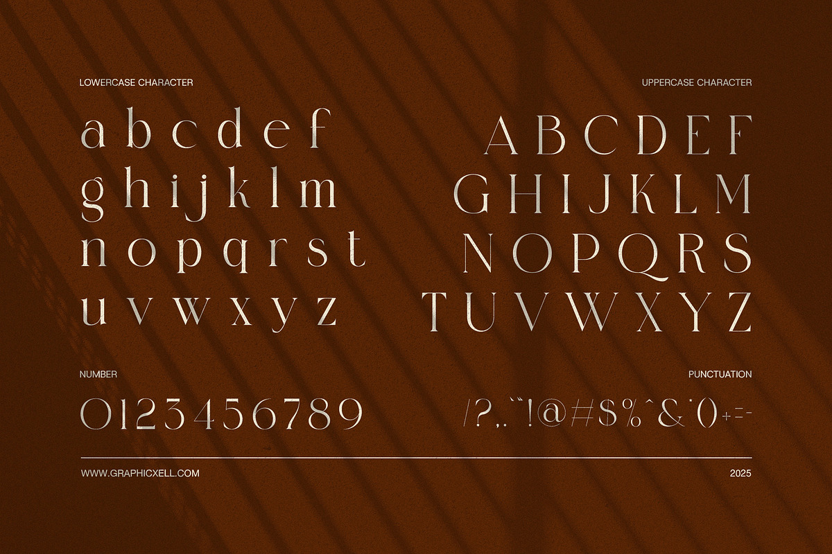 Qelgis Stylish Serif Font, a Serif Font by Elegant Font (Photo 7 of 8)