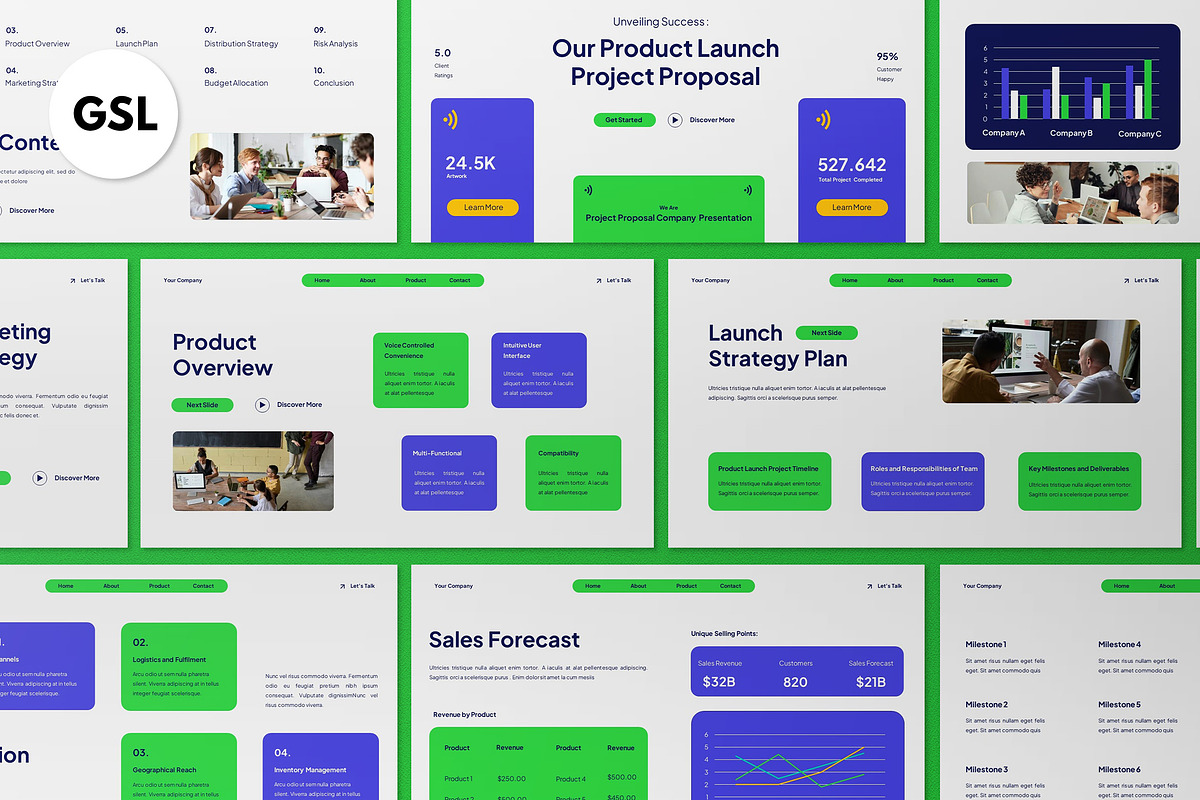 Product Launch Proposal Google Slide