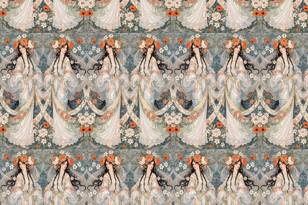 Art Nouveau pattern, a Pattern Graphic by Designs by Helen Trupak (Photo 6 of 10)
