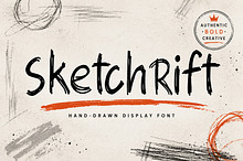 SketchRift – Hand-Drawn Display Font