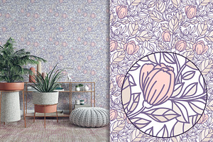 Floral Thickets Vector Patterns