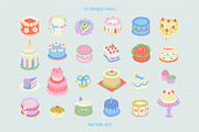 Vintage cakes, bows + BONUS patterns, a Food Illustration by My.Ordinarty (Thumbnail 7 of 11)