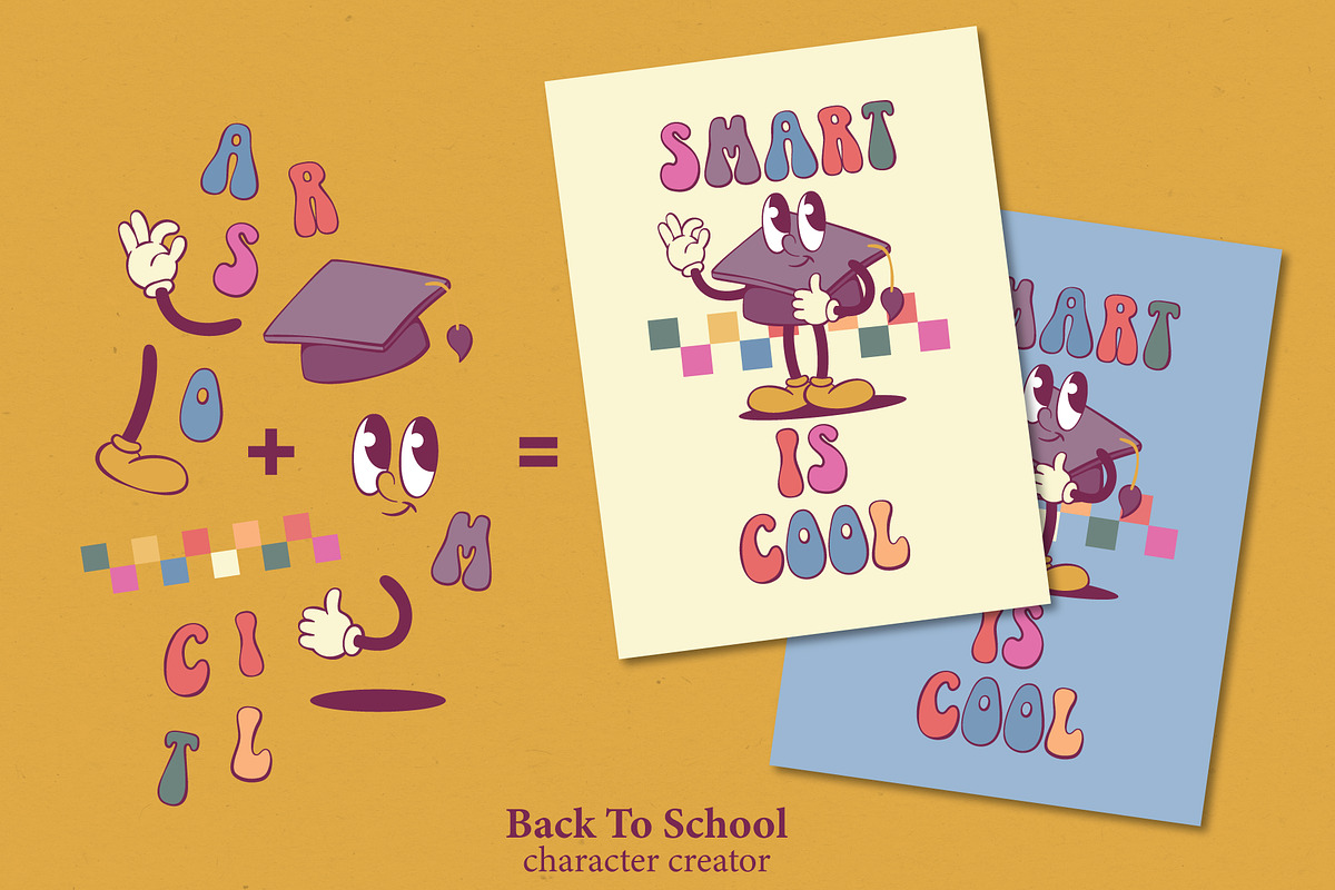 Back To School Mascot Creator, an Illustration by Anastasiya Klempach (Photo 5 of 11)