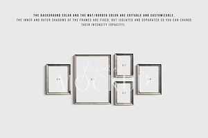 Gallery Wall Mockup Set Of 5 22