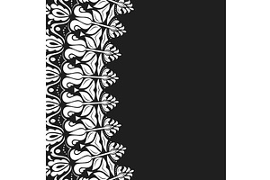 Floral Abstract Square Vector Frame, a Background Graphic by FineArtStudio