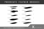 Procreate Feather Brushes, a Brush Add-On by Extreme Brushes (Thumbnail 2 of 3)
