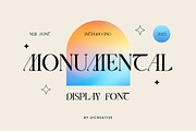 Monumental Modern Display Serif Font, a Serif Font by UICreative (Thumbnail 1 of 13)
