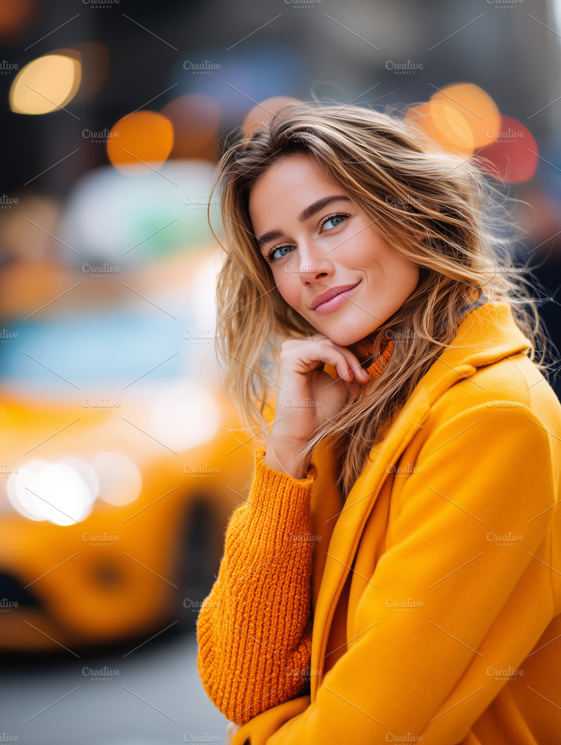 Smiling young woman in stylish coat, a Person Photo by MistyDay