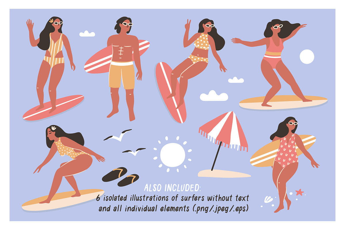 Summer Vibes illustration v.2, an Illustration by Nastya Tkachova (Photo 5 of 7)