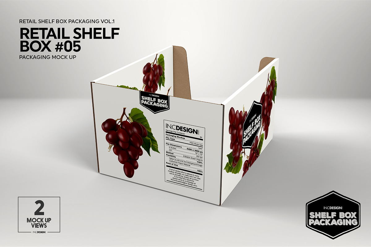 Retail Shelf Box 05 Packaging Mockup, a Packaging Mockup by INCDesign (Photo 2 of 5)