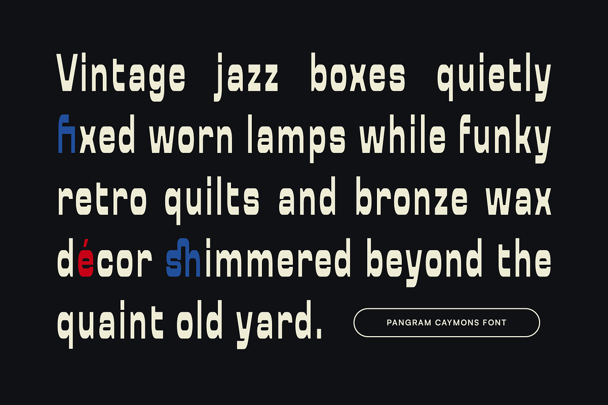 Caymons - Bold Condensed Retro Sans, a Sans Serif Font by Typia Nesia (Photo 6 of 12)