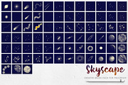 Skyscape Brush Toolkit for Procreate, a Brush Add-On by Wonderbox Creative (Thumbnail 5 of 8)