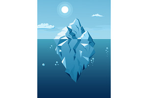 Blue Iceberg illustration, an Illustration by JeanBet