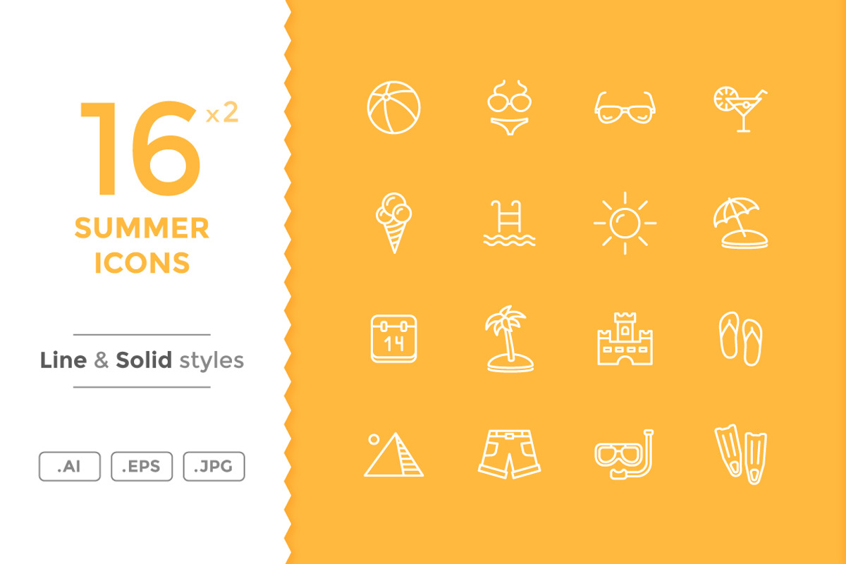 Summer Icons, a Solid Icon by filborg (Photo 1 of 2)
