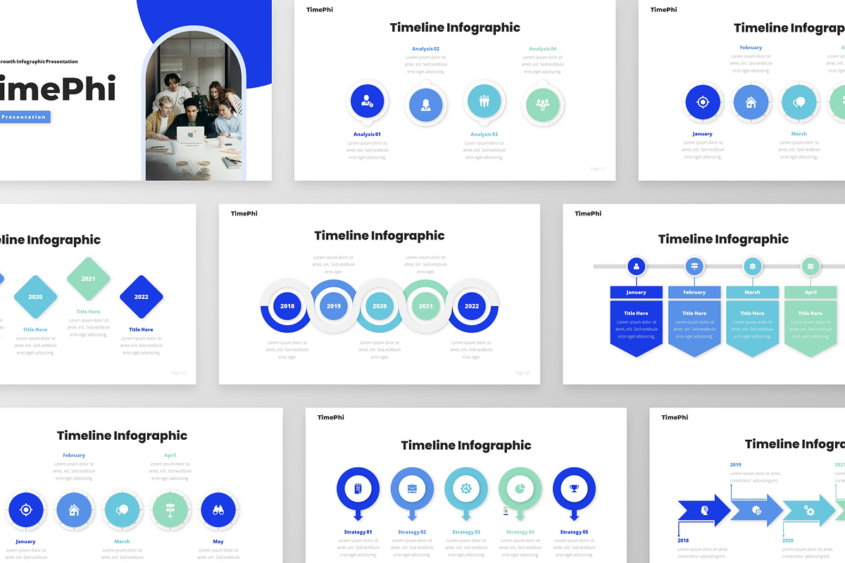 TimePhi - Timeline Infographic, a Presentation Template by GraphauseProject (Photo 3 of 6)