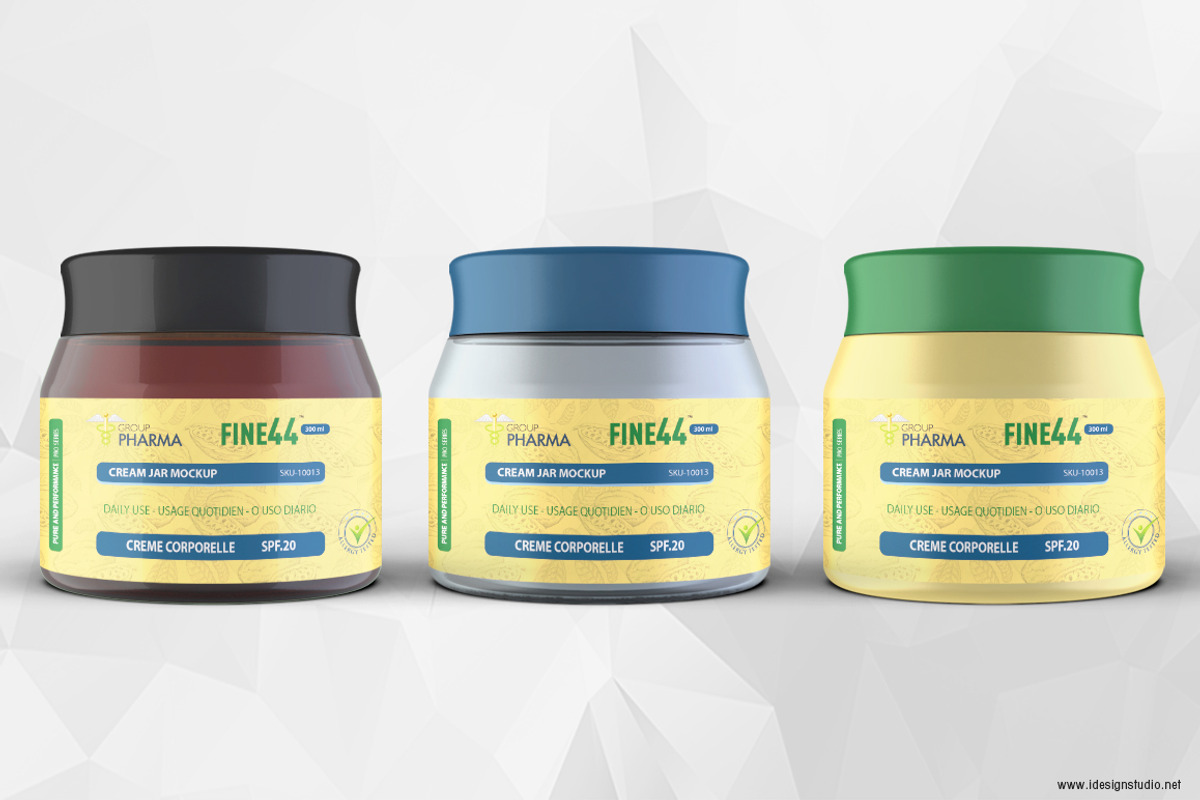 Cosmetic Jar Mockup, a Product Mockup by idesignstudio (Photo 4 of 6)