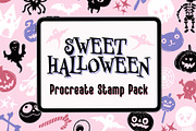 Halloween Treats Procreate Stamps, a Brush Add-On by MakeMyPlaceDesign (Thumbnail 1 of 2)