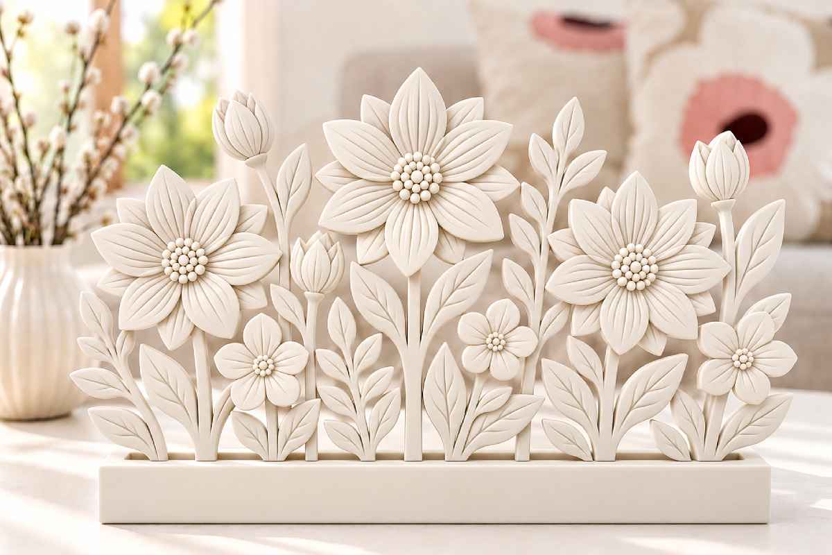3D Flower Garden Decor STL, a Scene 3D Model by Layerology (Photo 3 of 3)