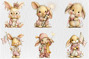 Whimsical 4th Of July Bunny Clipart, a Seasonal Illustration by Rose Art (Thumbnail 3 of 6)