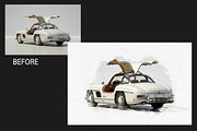 Ultimate Watercolor Car Photo Effect, an Action Add-On by 3d_model_tifotizi (Thumbnail 5 of 7)