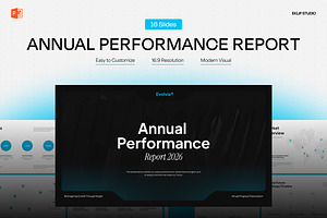 Annual Report Powerpoint Template, a Presentation Template by Eklip Studio