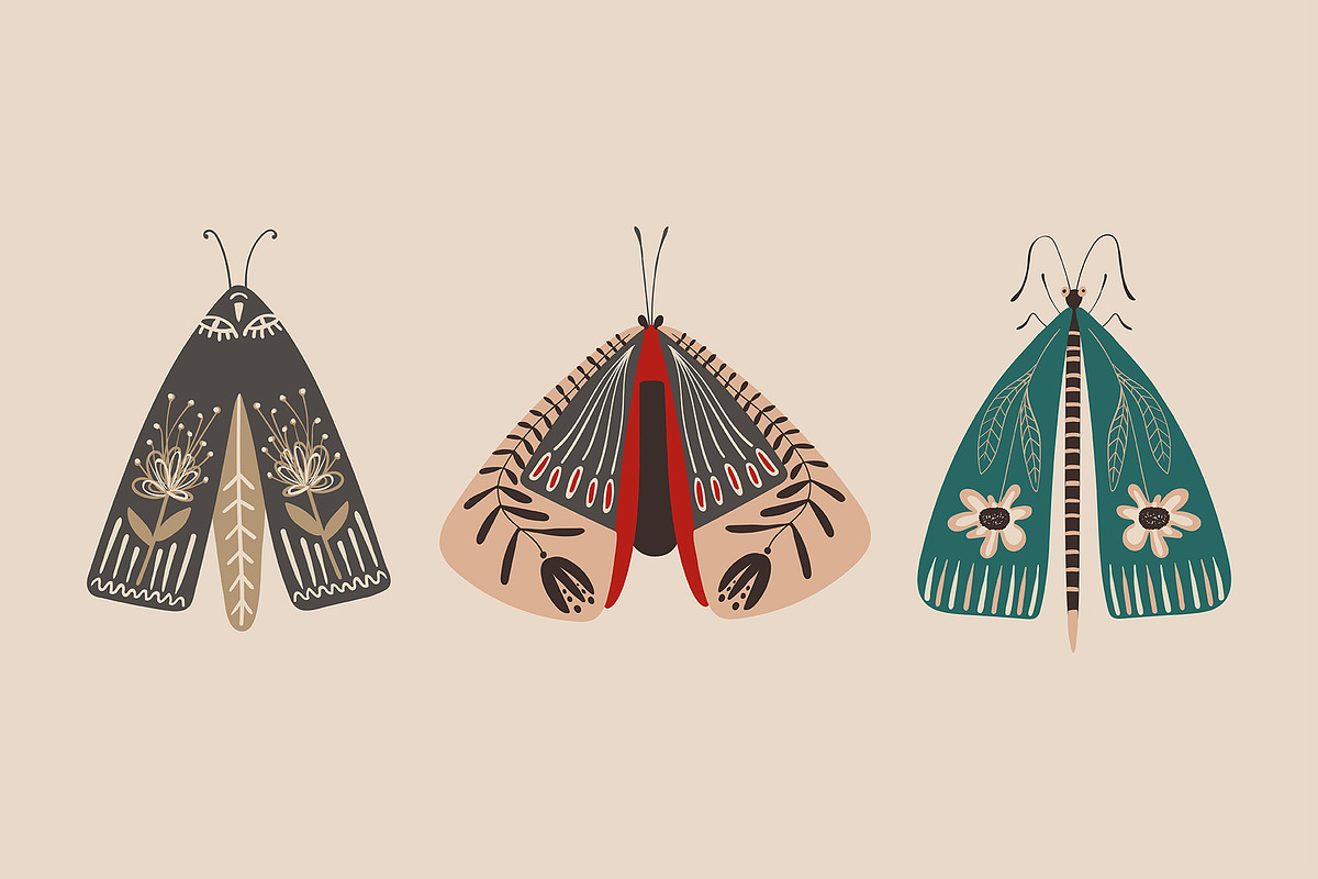 Folk Art Insects., an Animal Illustration by Annakniaz (Photo 5 of 15)