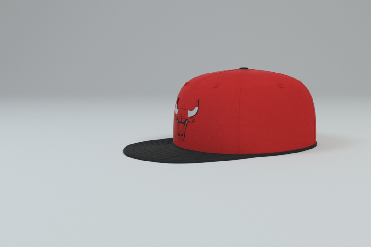 Chicago Bulls Baseball Caps, a Textures & Material 3D Model by 3DTreatment (Photo 48 of 55)