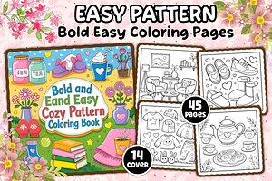 Bold Easy Pattern Coloring Book