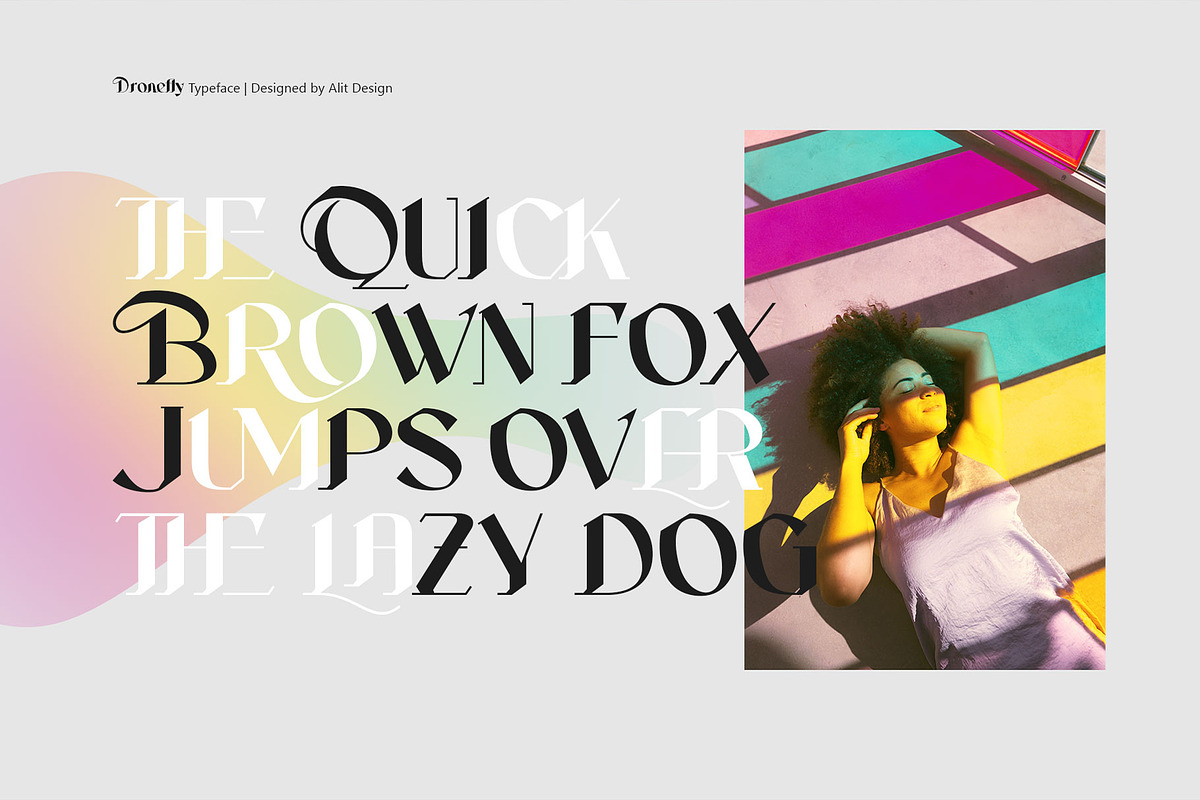 Dronefly Typeface, a Serif Font by alit design (Photo 2 of 15)