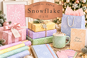 Christmas Snowflake seamless digital, a Pattern Graphic by Kiwi Fruit Punch (Thumbnail 2 of 4)
