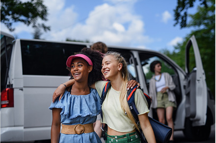 Multiracial young friends travelling, a Person Photo by HalfPoint