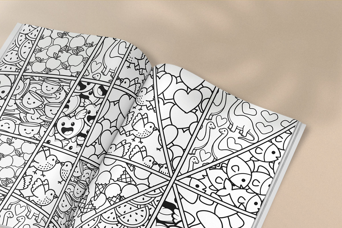 Cute Chaos Procreate Pattern Brushes, a Brush Add-On by Heather Green Designs (Photo 2 of 9)