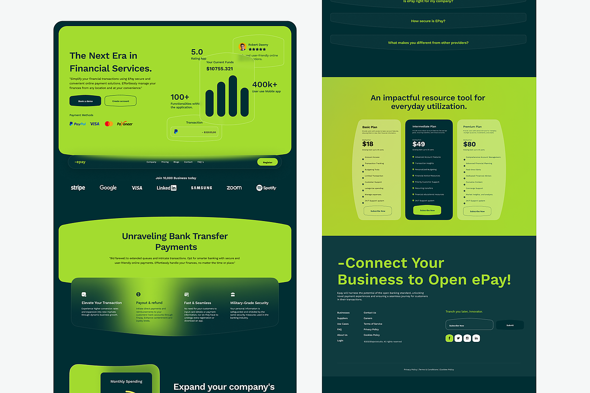 Fintech Website UI Kit, an UI Kit Template by DjectStudio (Photo 2 of 3)