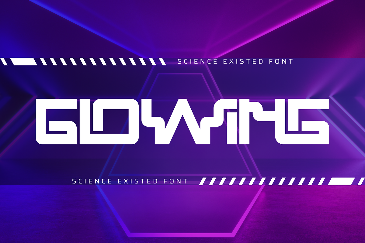 Science Existed - Futuristic Font, a Sans Serif Font by 177Studio (Photo 2 of 8)