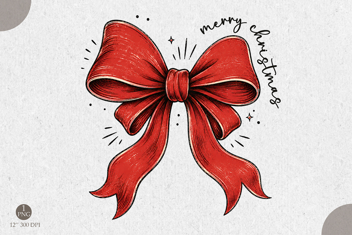 Merry Christmas Png, Christmas, a Seasonal Illustration by Libby Wishes (Photo 1 of 3)