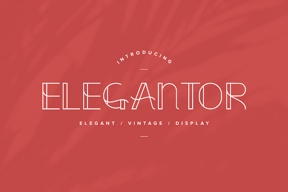 Elegantor | Vintage Display Font preview 6