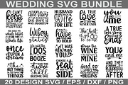 Wedding SVG Bundle, an Illustration by Crafticy (Thumbnail 1 of 6)