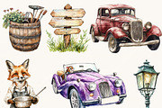 Watercolor Willows Woodland Clipart, an Animal Illustration by Design Scotch (Thumbnail 6 of 8)