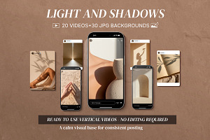 Light & Shadows: Aesthetic Reels Vid, a Social Media Template by MONO KEY STUDIO