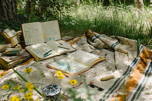 An open book lying on top of a blank, a Photo by Iftikhar Alam