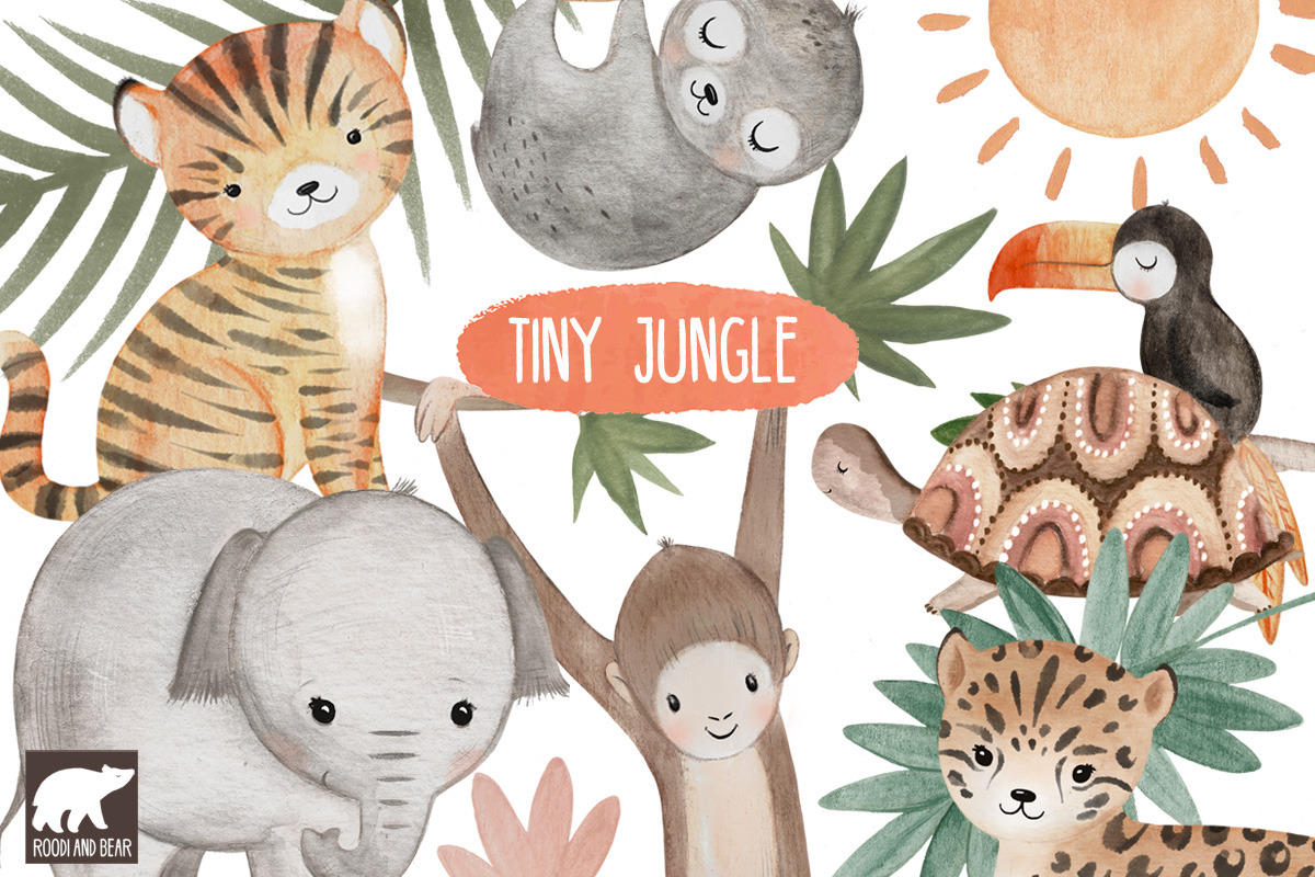 Jungle Animals, an Animal Illustration by Roodi and Bear (Photo 1 of 2)