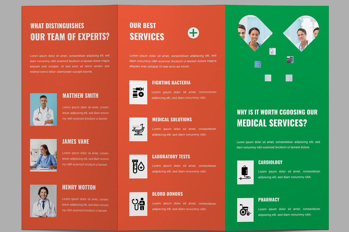 Medical Tri Fold Template, a Brochure Template by MightyDesign (Photo 6 of 7)