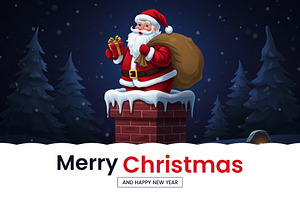 Merry Christmas PSD Template, a Social Media Template by Qaseem Zaidi Graphics