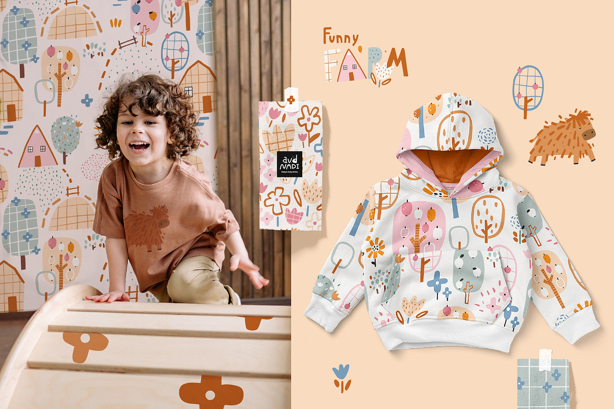 Funny farm vector collection, an Animal Illustration by avdnadi (Photo 2 of 9)