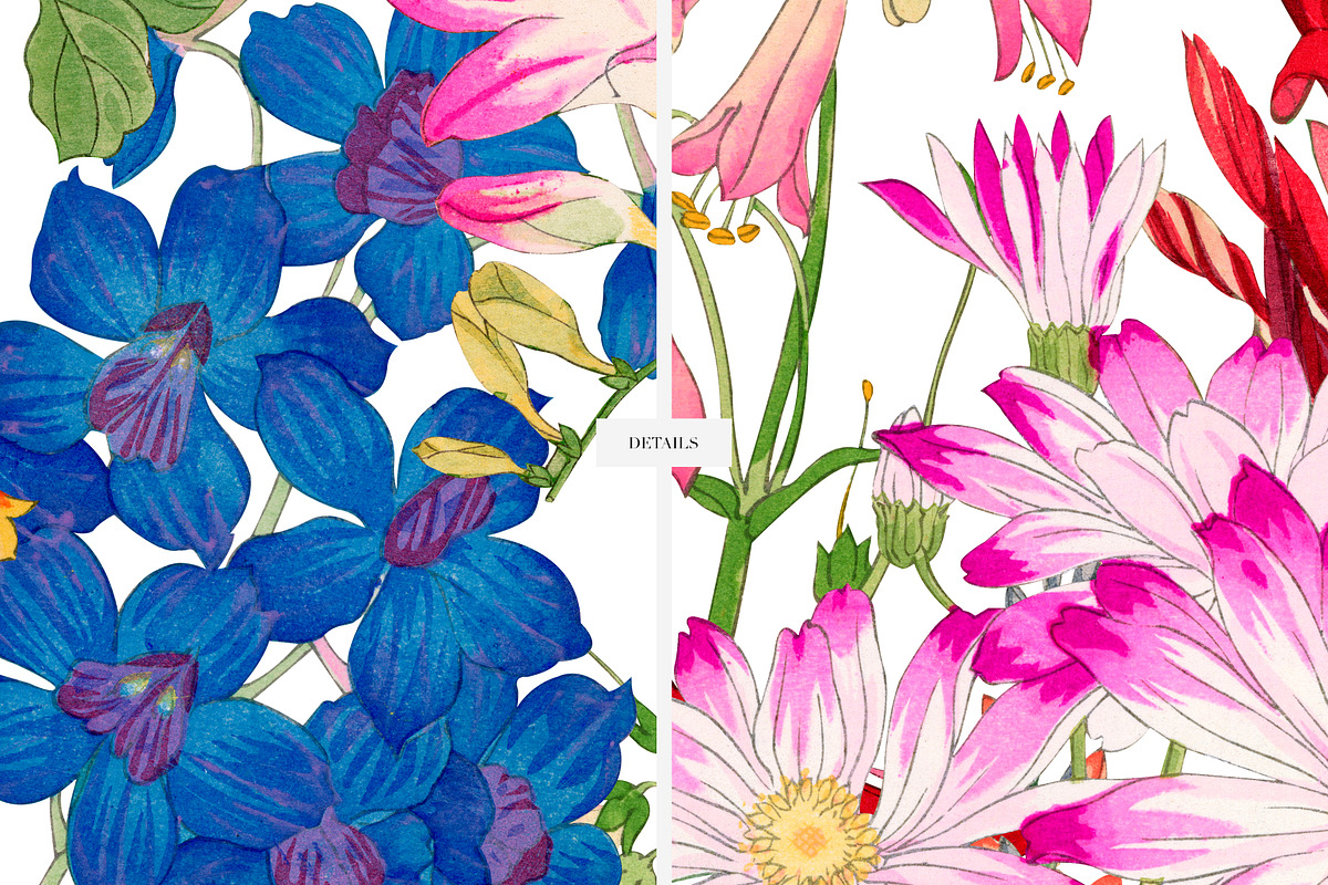 Vibrant Seamless Floral Patterns, a Pattern Graphic by LEAFure (Photo 7 of 10)